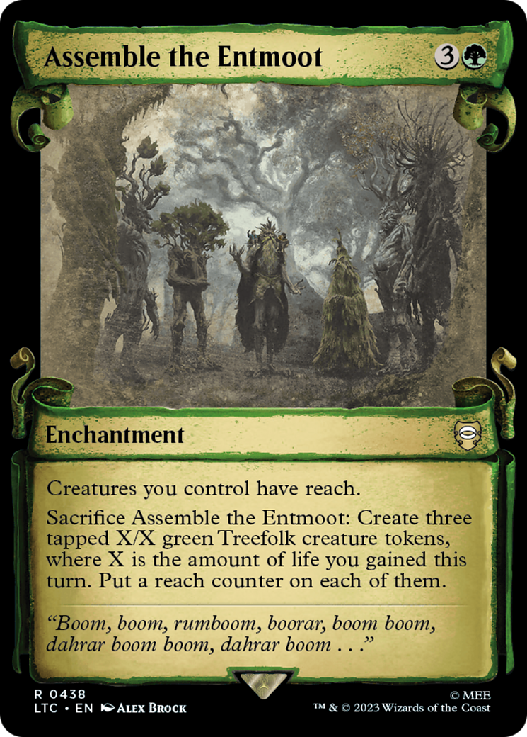 Assemble the Entmoot [The Lord of the Rings: Tales of Middle-Earth Commander Showcase Scrolls] - Magic: The Gathering - Card Brawlers | Quebec | Canada |