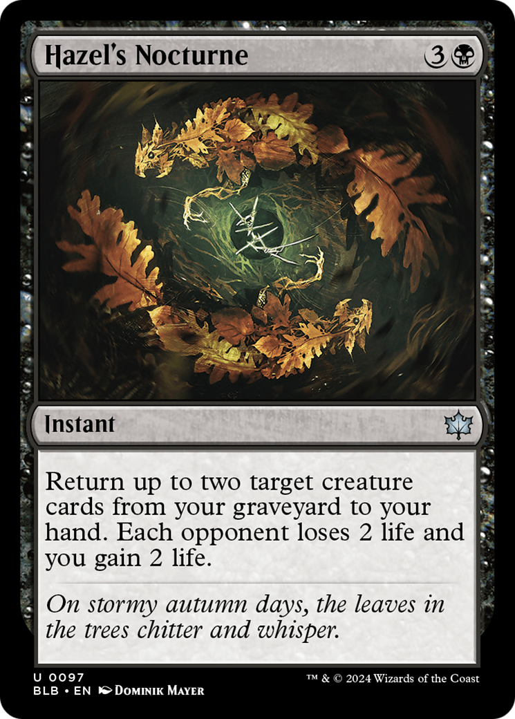 Hazel's Nocturne [Bloomburrow] - Magic: The Gathering - Card Brawlers | Quebec | Canada |