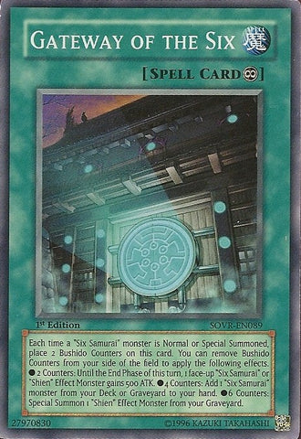 Gateway of the Six [SOVR-EN089] Super Rare - Yu-Gi-Oh! - Card Brawlers | Quebec | Canada |