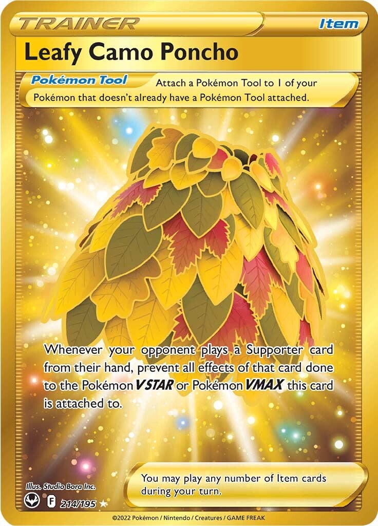 Leafy Camo Poncho (214/195) [Sword & Shield: Silver Tempest] - Pokémon - Card Brawlers | Quebec | Canada |