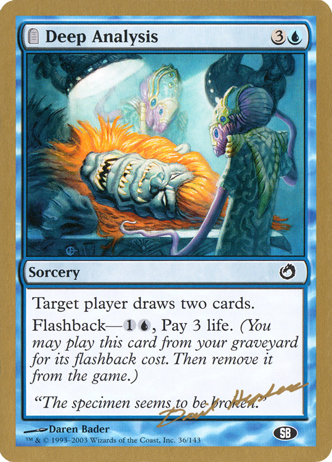 Deep Analysis (Dave Humpherys) (SB) [World Championship Decks 2003] - Magic: The Gathering - Card Brawlers | Quebec | Canada |