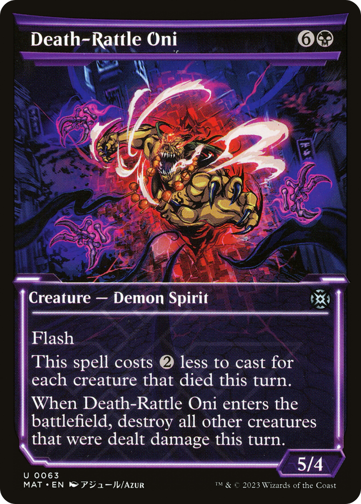 Death-Rattle Oni (Showcase) [March of the Machine: The Aftermath] - Magic: The Gathering - Card Brawlers | Quebec | Canada |