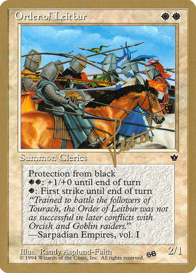 Order of Leitbur (Group) (Bertrand Lestree) (SB) [Pro Tour Collector Set] - Magic: The Gathering - Card Brawlers | Quebec | Canada |