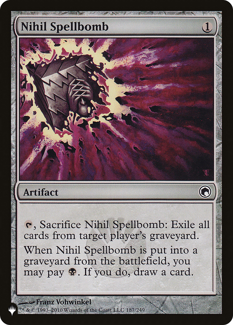 Nihil Spellbomb [The List] - Magic: The Gathering - Card Brawlers | Quebec | Canada |