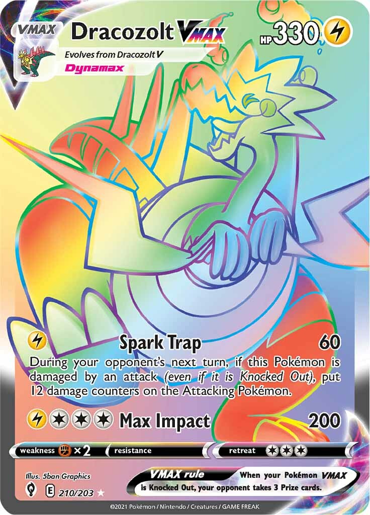 Dracozolt VMAX (210/203) [Sword & Shield: Evolving Skies] - Pokémon - Card Brawlers | Quebec | Canada |