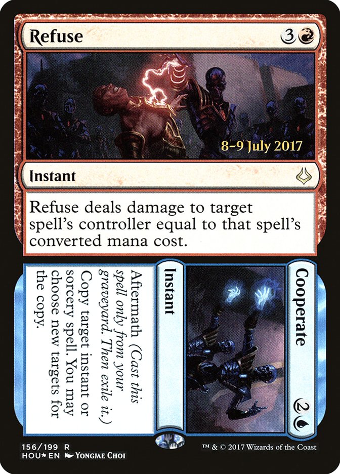 Refuse // Cooperate [Hour of Devastation Prerelease Promos] - Magic: The Gathering - Card Brawlers | Quebec | Canada |