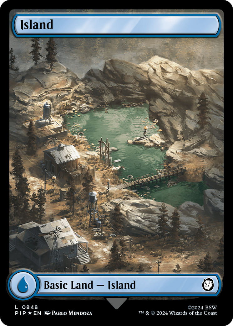 Island (0848) (Surge Foil) [Fallout] - Magic: The Gathering - Card Brawlers | Quebec | Canada |