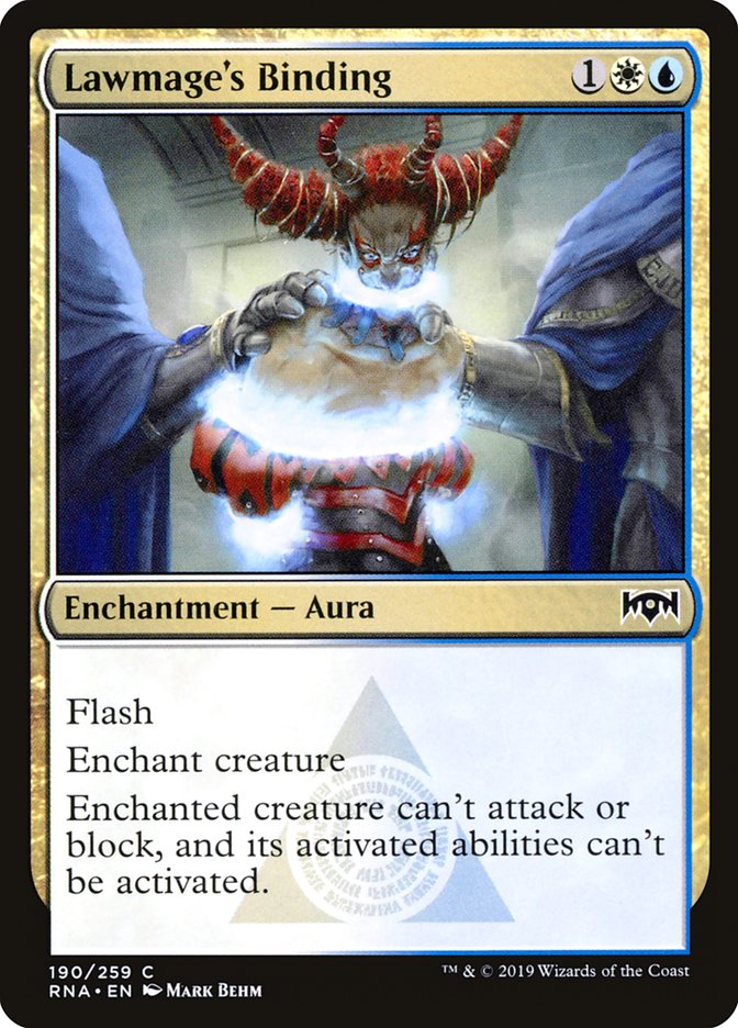Lawmage's Binding [Ravnica Allegiance] - Magic: The Gathering - Card Brawlers | Quebec | Canada |