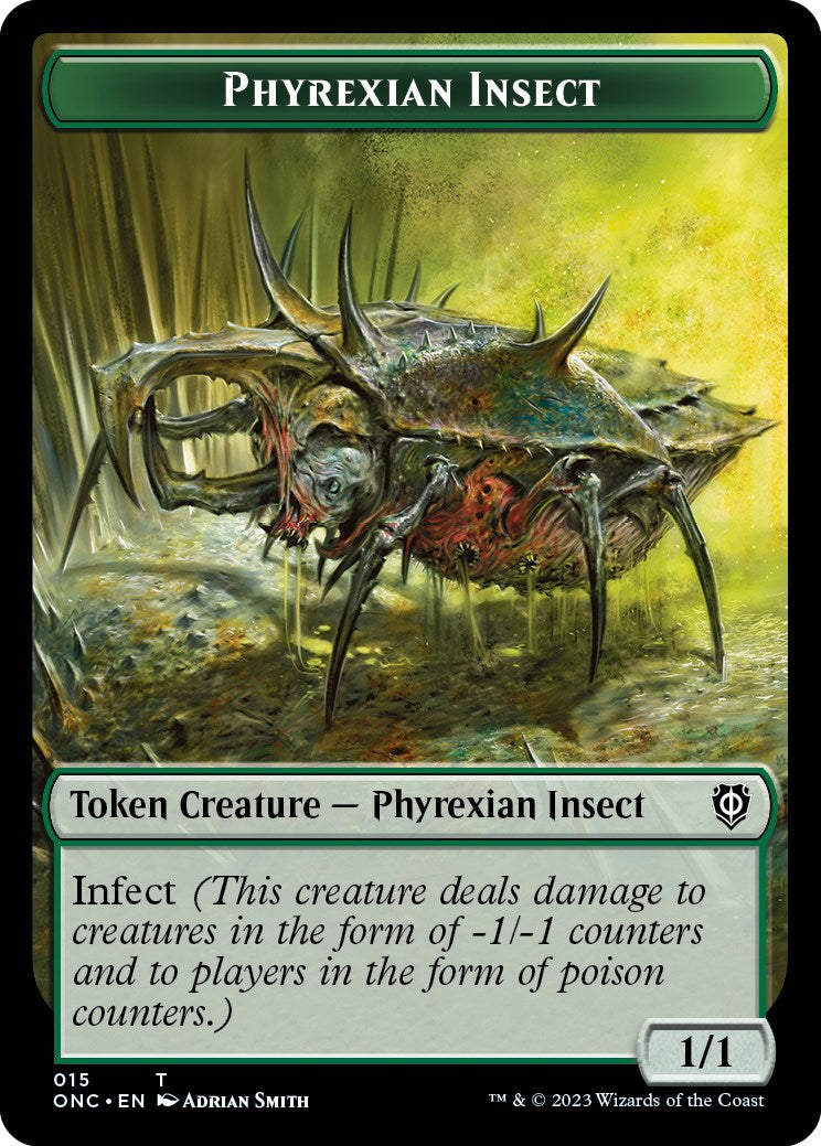 Phyrexian Mite // Phyrexian Insect Double-Sided Token [Phyrexia: All Will Be One Commander Tokens] - Magic: The Gathering - Card Brawlers | Quebec | Canada |