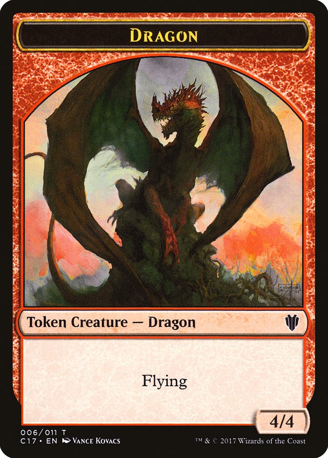 Cat Dragon // Dragon (006) Double-Sided Token [Commander 2017 Tokens] - Magic: The Gathering - Card Brawlers | Quebec | Canada |