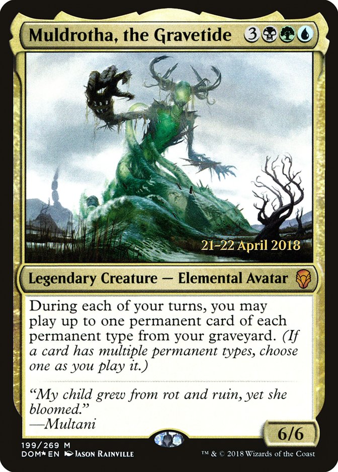 Muldrotha, the Gravetide [Dominaria Prerelease Promos] - Magic: The Gathering - Card Brawlers | Quebec | Canada |