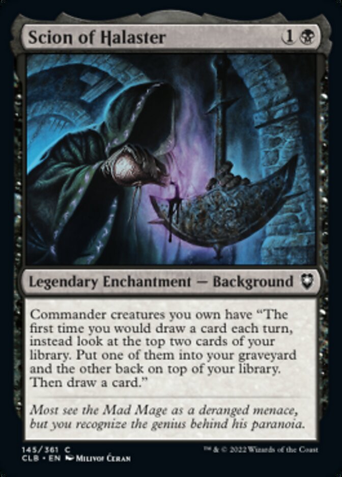 Scion of Halaster [Commander Legends: Battle for Baldur's Gate] - Magic: The Gathering - Card Brawlers | Quebec | Canada |