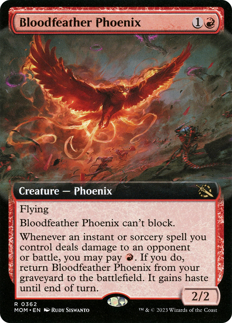 Bloodfeather Phoenix (Extended Art) [March of the Machine] - Magic: The Gathering - Card Brawlers | Quebec | Canada |