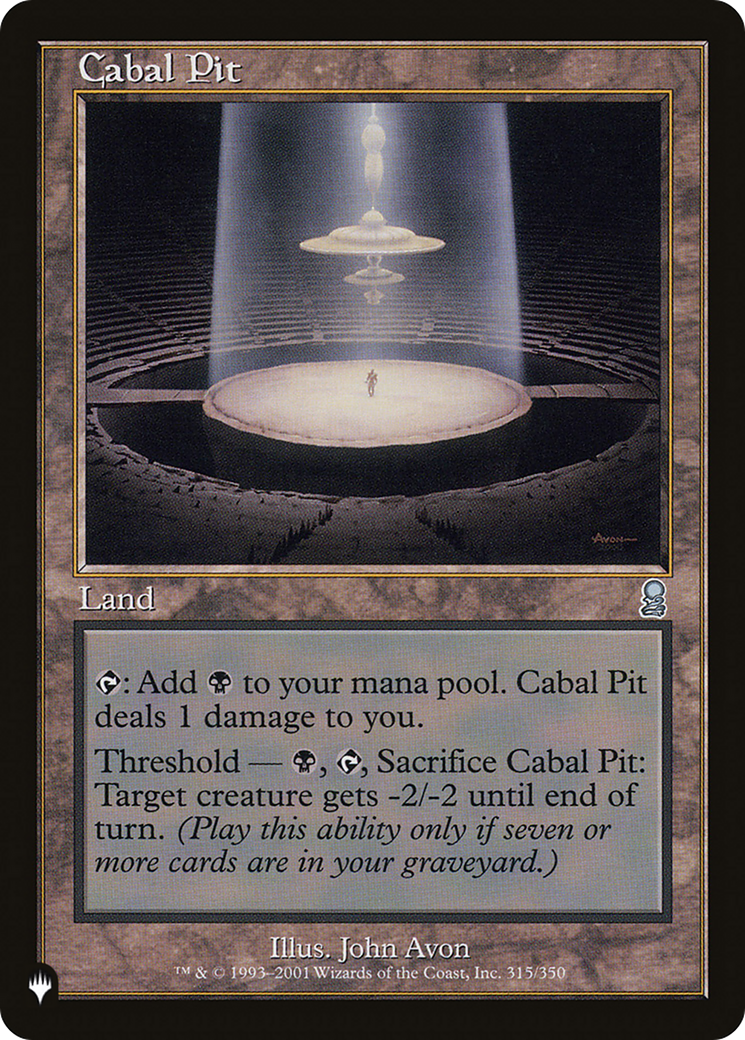 Cabal Pit [The List] - Magic: The Gathering - Card Brawlers | Quebec | Canada |