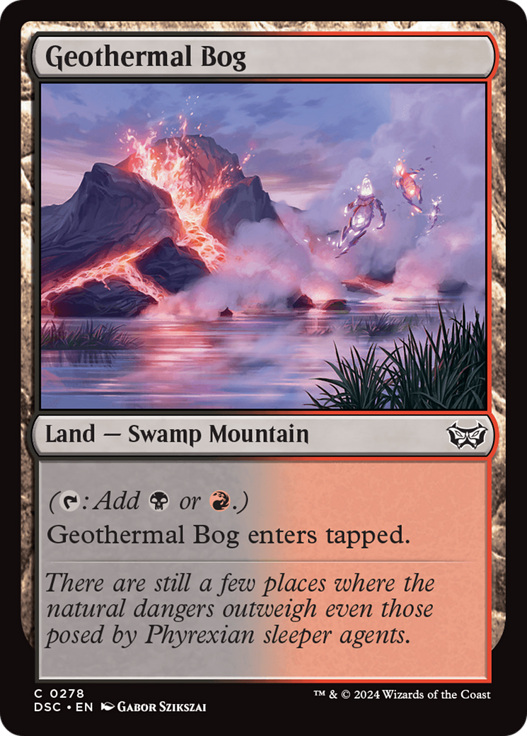 Geothermal Bog [Duskmourn: House of Horror Commander] - Magic: The Gathering - Card Brawlers | Quebec | Canada |
