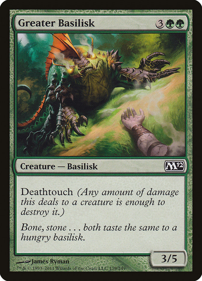 Greater Basilisk [Magic 2012] - Magic: The Gathering - Card Brawlers | Quebec | Canada |