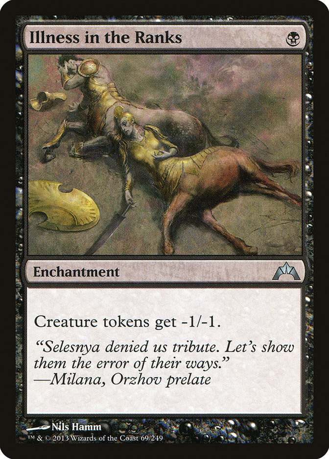 Illness in the Ranks [Gatecrash] - Magic: The Gathering - Card Brawlers | Quebec | Canada |