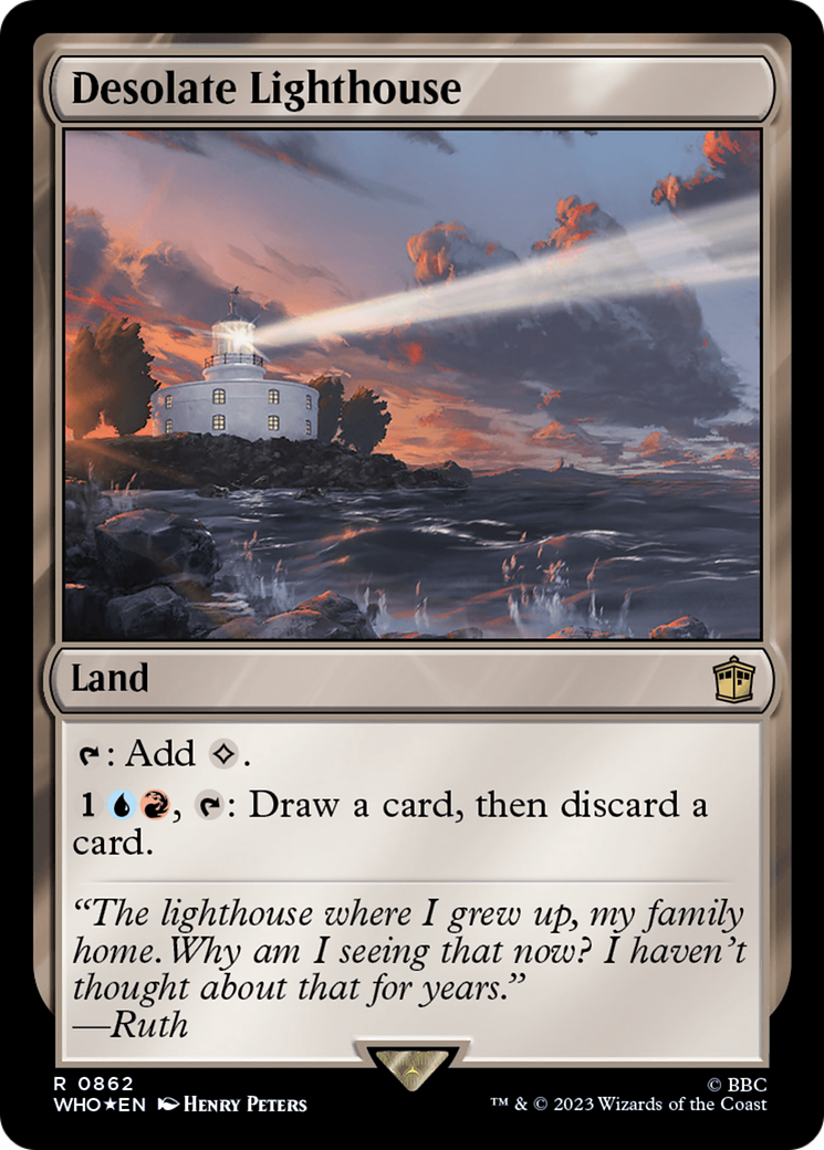 Desolate Lighthouse (Surge Foil) [Doctor Who] - Magic: The Gathering - Card Brawlers | Quebec | Canada |