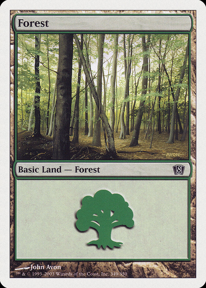 Forest (349) [Eighth Edition] - Magic: The Gathering - Card Brawlers | Quebec | Canada |