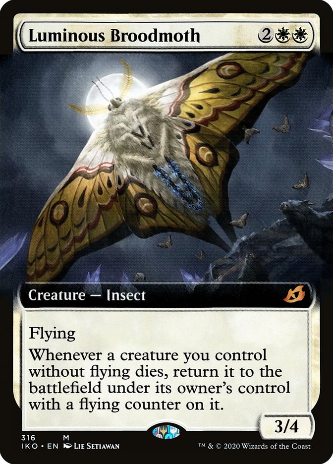 Luminous Broodmoth (Extended Art) (316) [Ikoria: Lair of Behemoths] - Magic: The Gathering - Card Brawlers | Quebec | Canada |