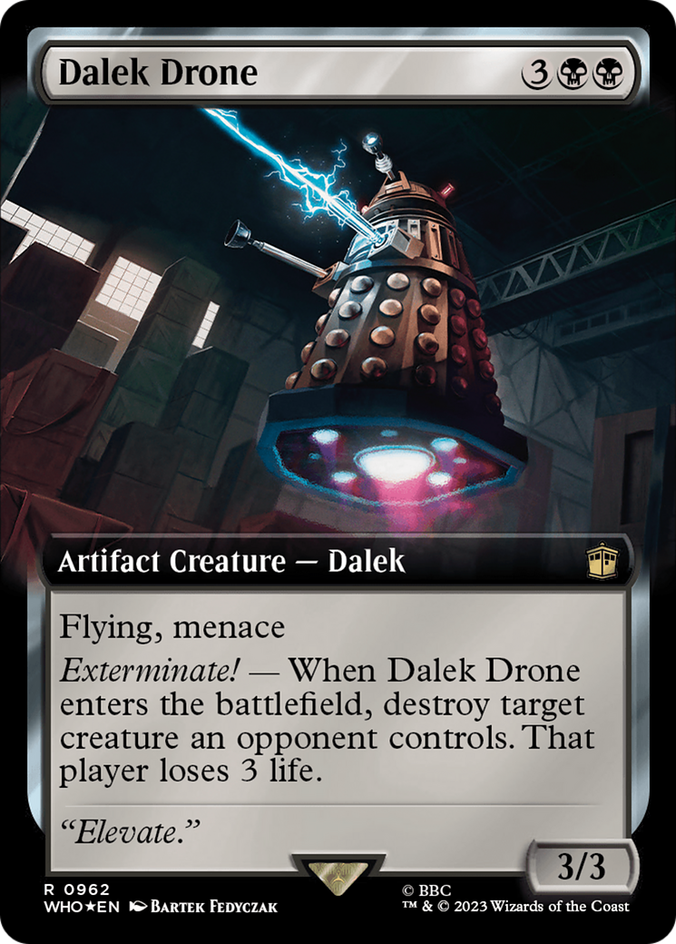 Dalek Drone (Extended Art) (Surge Foil) [Doctor Who] - Magic: The Gathering - Card Brawlers | Quebec | Canada |