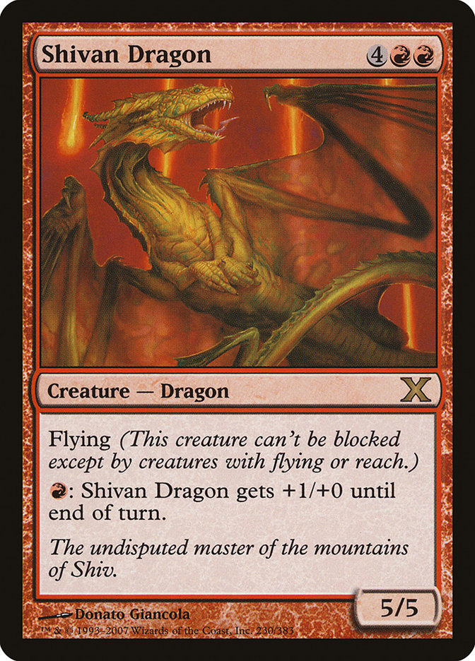 Shivan Dragon [Tenth Edition] - Magic: The Gathering - Card Brawlers | Quebec | Canada |