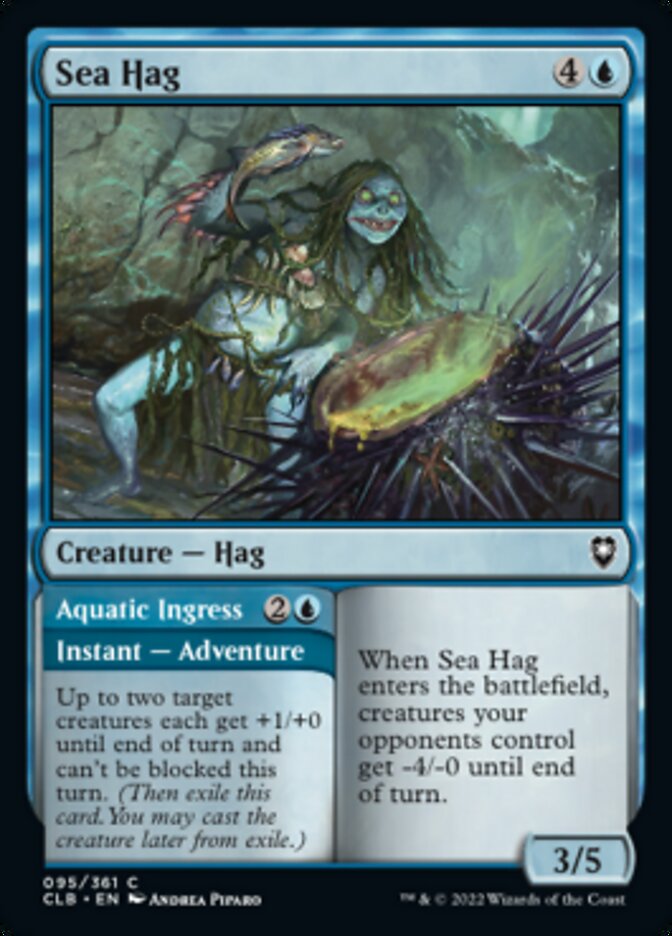 Sea Hag // Aquatic Ingress [Commander Legends: Battle for Baldur's Gate] - Magic: The Gathering - Card Brawlers | Quebec | Canada |