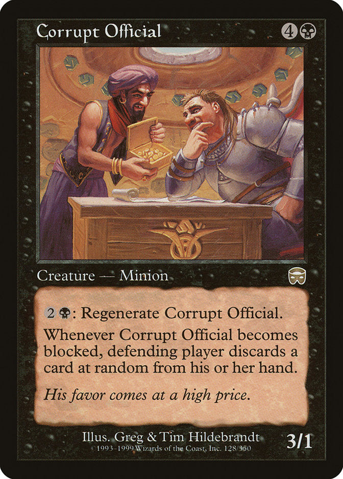 Corrupt Official [Mercadian Masques] - Magic: The Gathering - Card Brawlers | Quebec | Canada |