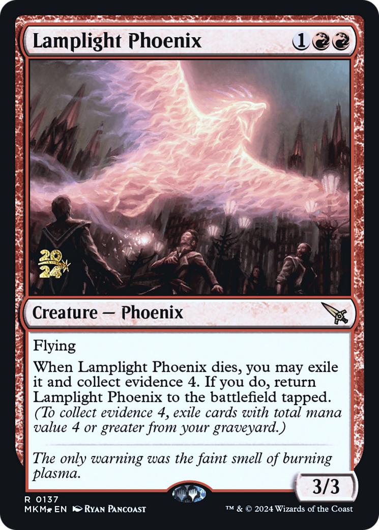 Lamplight Phoenix [Murders at Karlov Manor Prerelease Promos] - Magic: The Gathering - Card Brawlers | Quebec | Canada |