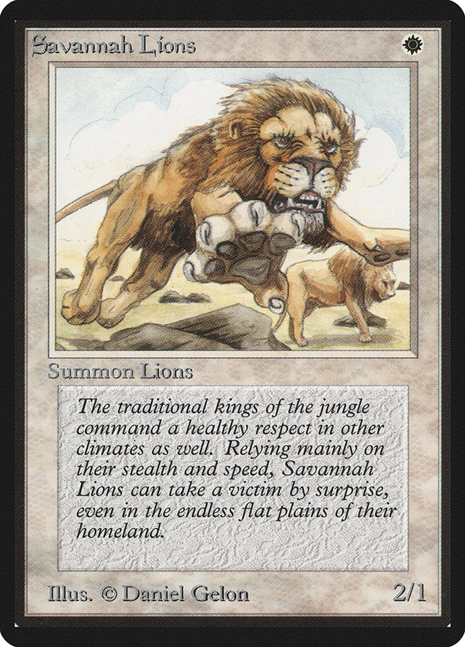 Savannah Lions [Beta Edition] - Magic: The Gathering - Card Brawlers | Quebec | Canada |