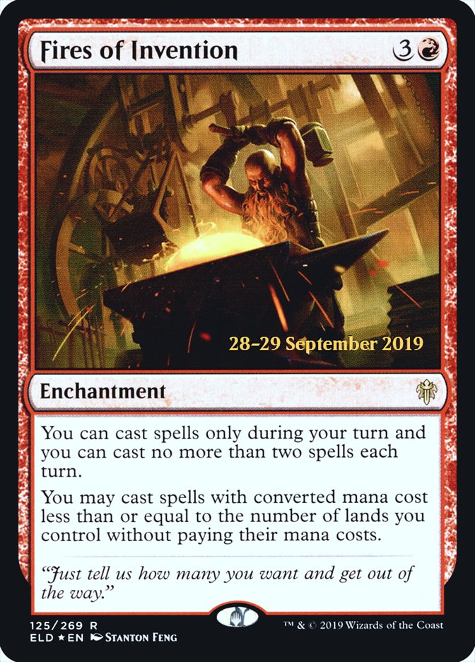Fires of Invention [Throne of Eldraine Prerelease Promos] - Magic: The Gathering - Card Brawlers | Quebec | Canada |