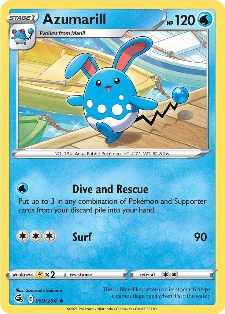 Azumarill (059/264) [Sword & Shield: Fusion Strike] - Pokémon - Card Brawlers | Quebec | Canada |