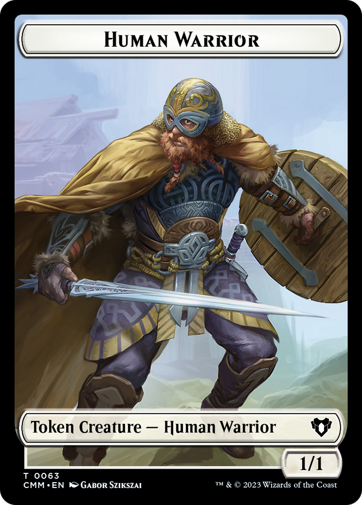 Human Warrior // Zombie Army Double-Sided Token [Commander Masters Tokens] - Magic: The Gathering - Card Brawlers | Quebec | Canada |