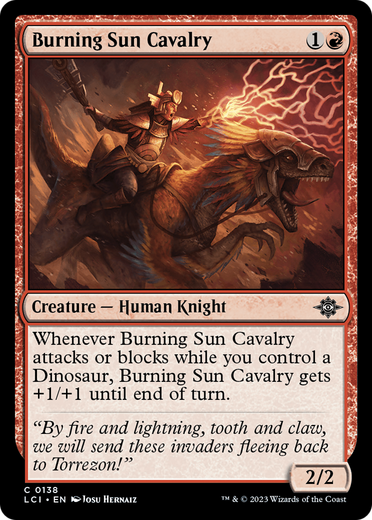 Burning Sun Cavalry [The Lost Caverns of Ixalan] - Magic: The Gathering - Card Brawlers | Quebec | Canada |