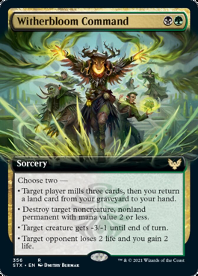Witherbloom Command (Extended Art) [Strixhaven: School of Mages] - Magic: The Gathering - Card Brawlers | Quebec | Canada |