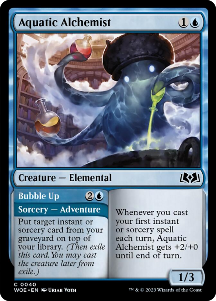 Aquatic Alchemist // Bubble Up [Wilds of Eldraine] - Magic: The Gathering - Card Brawlers | Quebec | Canada |