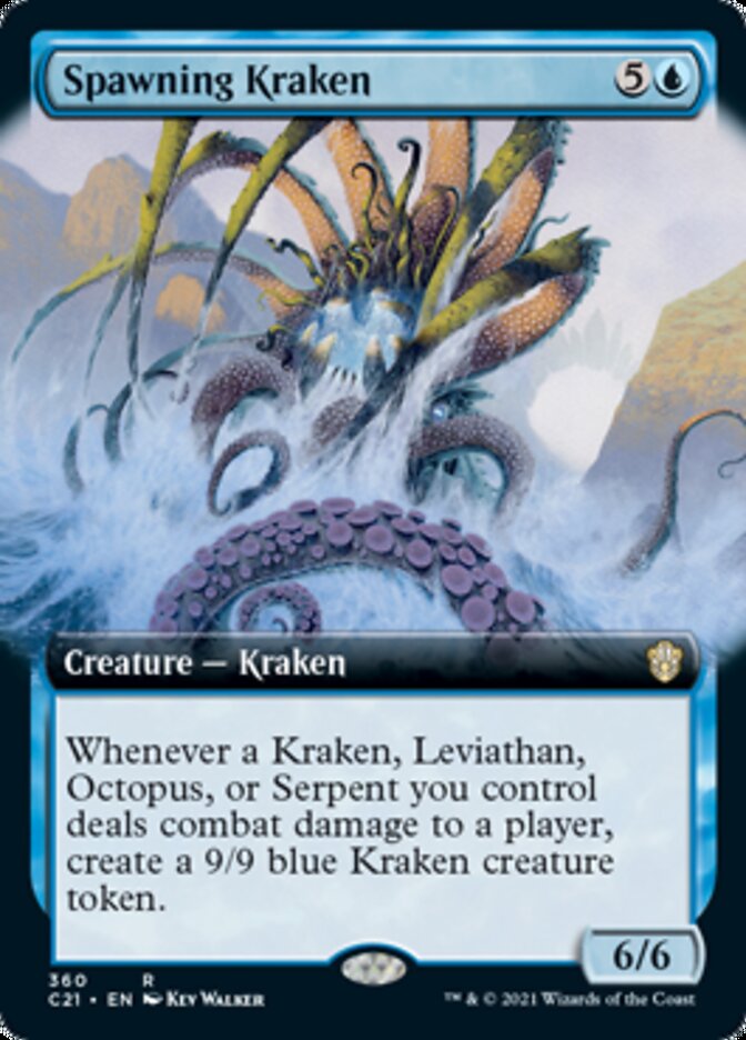 Spawning Kraken (Extended Art) [Commander 2021] - Magic: The Gathering - Card Brawlers | Quebec | Canada |