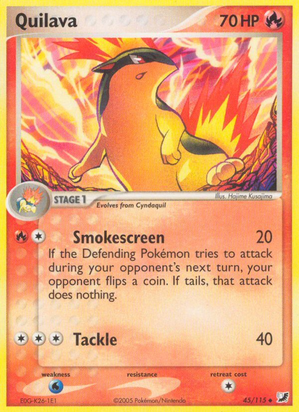 Quilava (45/115) [EX: Unseen Forces] - Pokémon - Card Brawlers | Quebec | Canada |