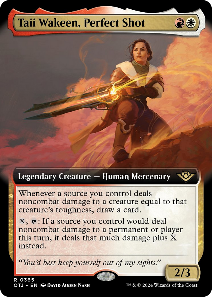 Taii Wakeen, Perfect Shot (Extended Art) [Outlaws of Thunder Junction] - Magic: The Gathering - Card Brawlers | Quebec | Canada |