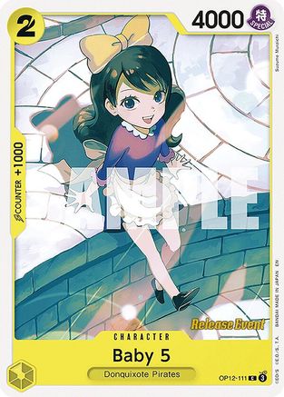 Baby 5 (111) (OP12-111) - Legacy of the Master Release Event Cards - Card Brawlers
