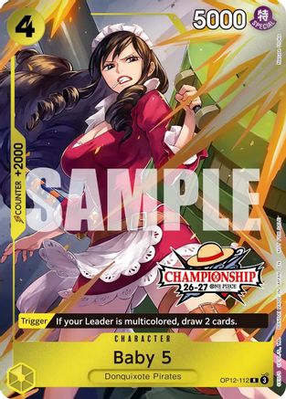 Baby 5 (CS 26-27 Celebration Pack) (OP12-112) - One Piece Promotion Cards Foil - Card Brawlers