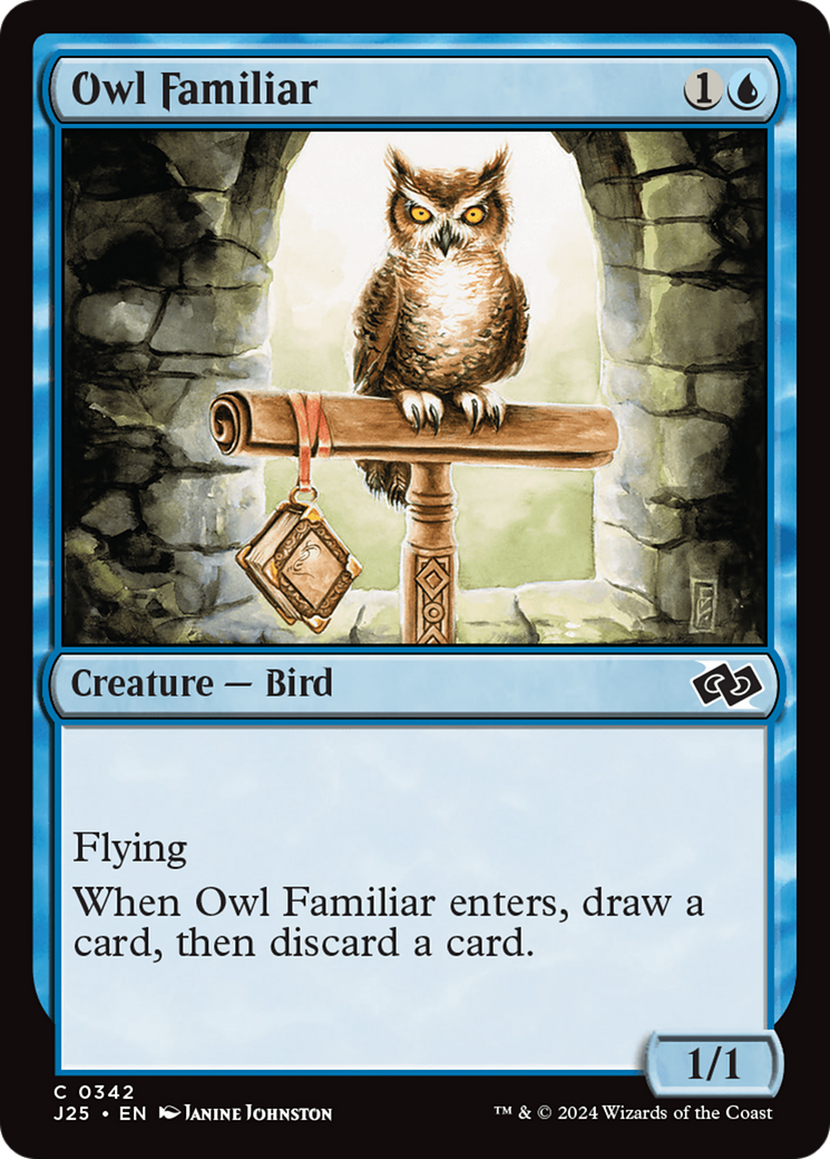 Owl Familiar [Foundations Jumpstart] - Magic: The Gathering - Card Brawlers | Quebec | Canada |