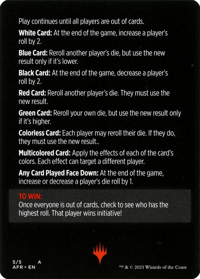 Roll for Initiative (Magic Minigame) [Dungeons & Dragons: Adventures in the Forgotten Realms Minigame] - Magic: The Gathering - Card Brawlers | Quebec | Canada |