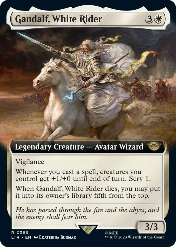 Gandalf, White Rider (Extended Art) [The Lord of the Rings: Tales of Middle-Earth] - Magic: The Gathering - Card Brawlers | Quebec | Canada |