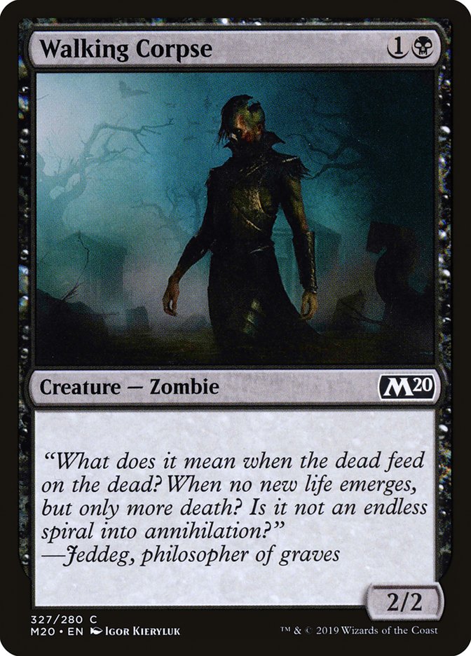 Walking Corpse [Core Set 2020] - Magic: The Gathering - Card Brawlers | Quebec | Canada |