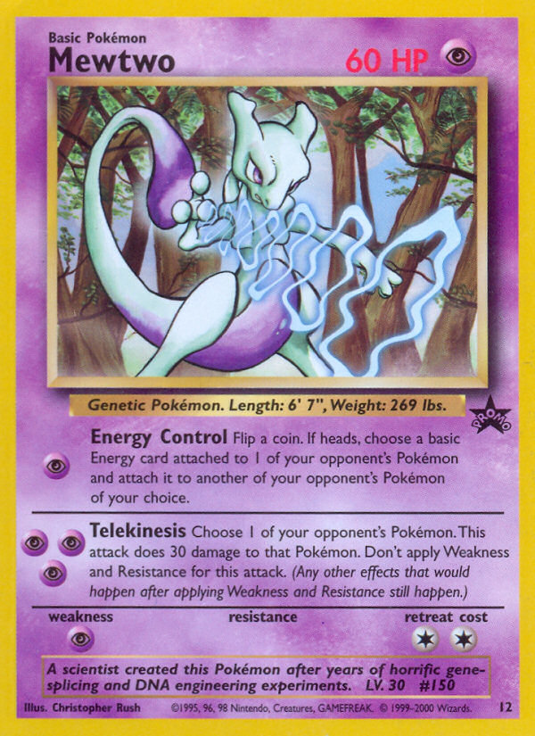 Mewtwo (12) [Wizards of the Coast: Black Star Promos] - Pokémon - Card Brawlers | Quebec | Canada |