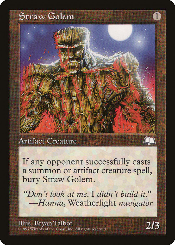 Straw Golem [Weatherlight] - Magic: The Gathering - Card Brawlers | Quebec | Canada |
