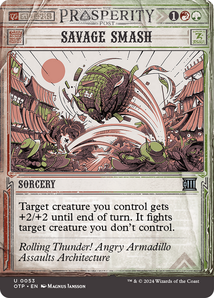Savage Smash [Outlaws of Thunder Junction: Breaking News] - Magic: The Gathering - Card Brawlers | Quebec | Canada |