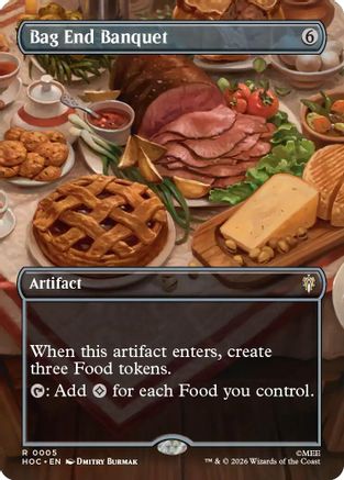 Bag End Banquet (Borderless) (HOC-005) - The Hobbit: Eternal-Legal - Card Brawlers