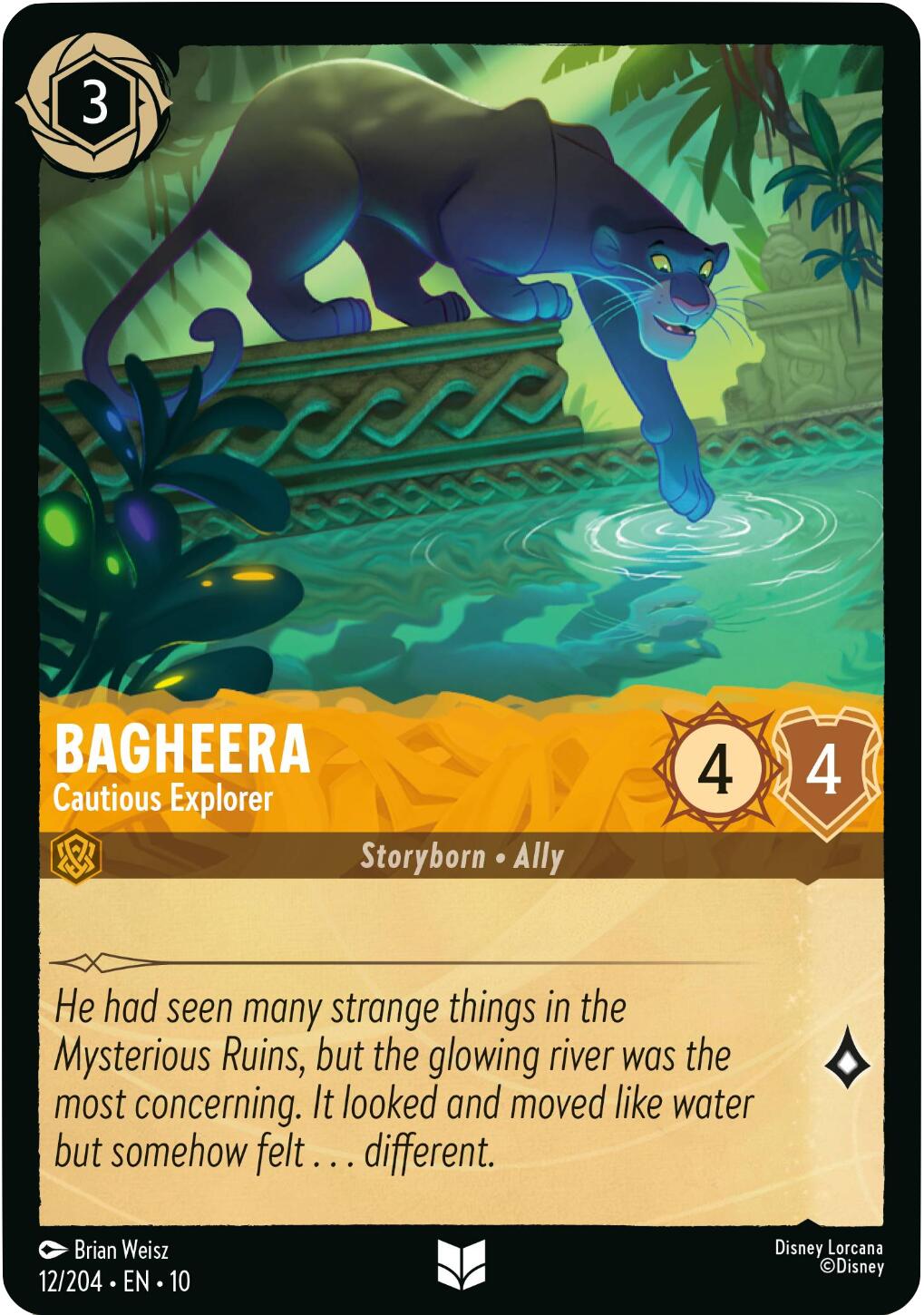 Bagheera - Cautious Explorer (12/204) [Whispers in the Well] - Card Brawlers